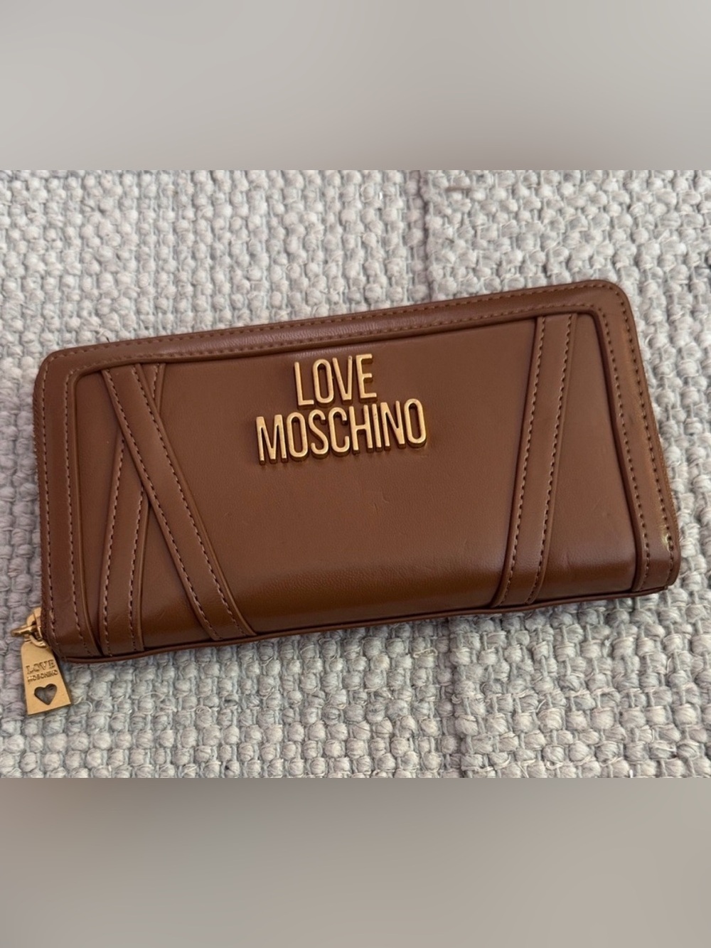 Love Moschino Dark Brown Leather purse with Gold Hardware - Picture 13 of 13